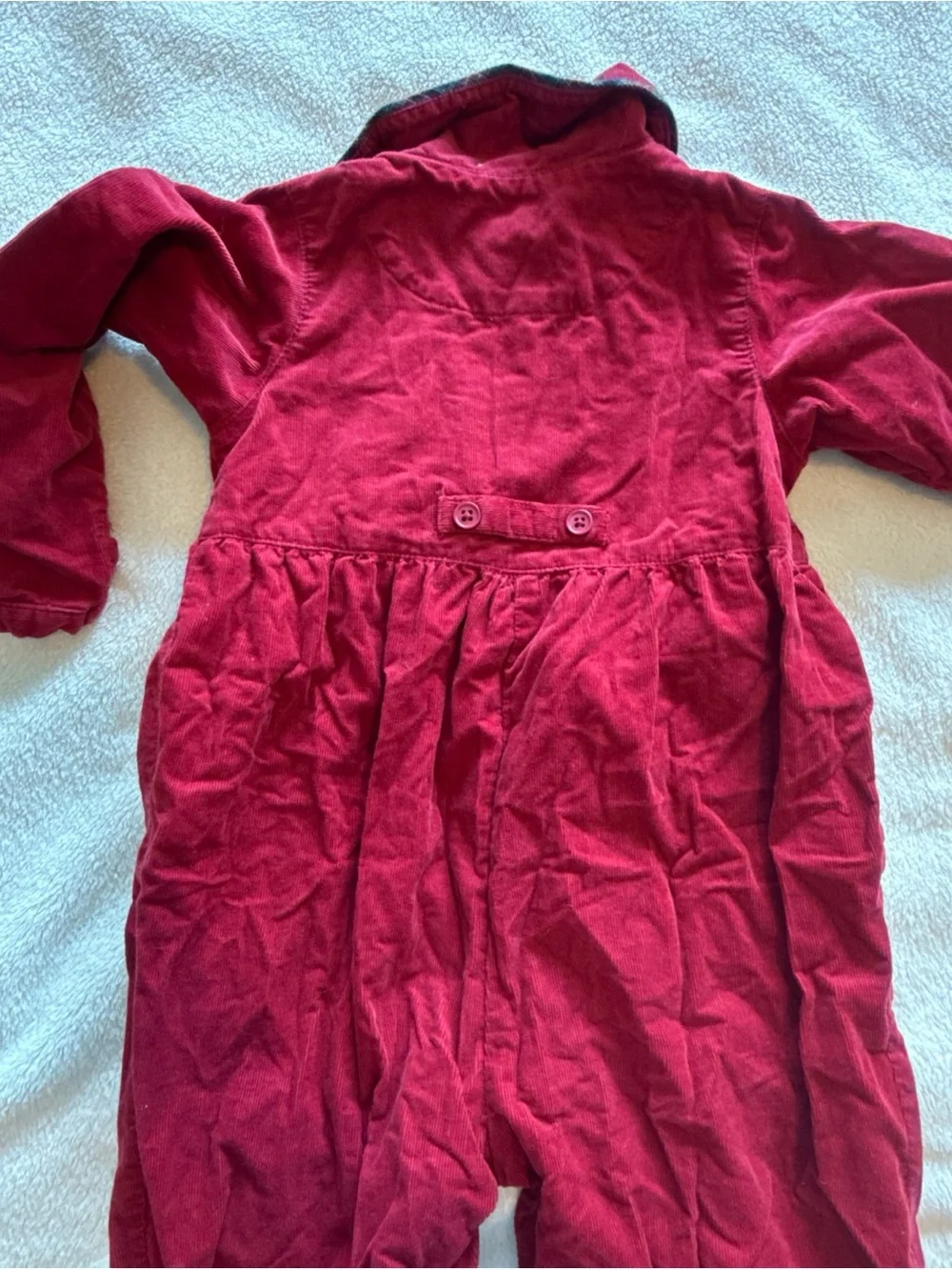 Vintage 90s Baby Gap 30-36 Months Jumper Burgundy Corduroy